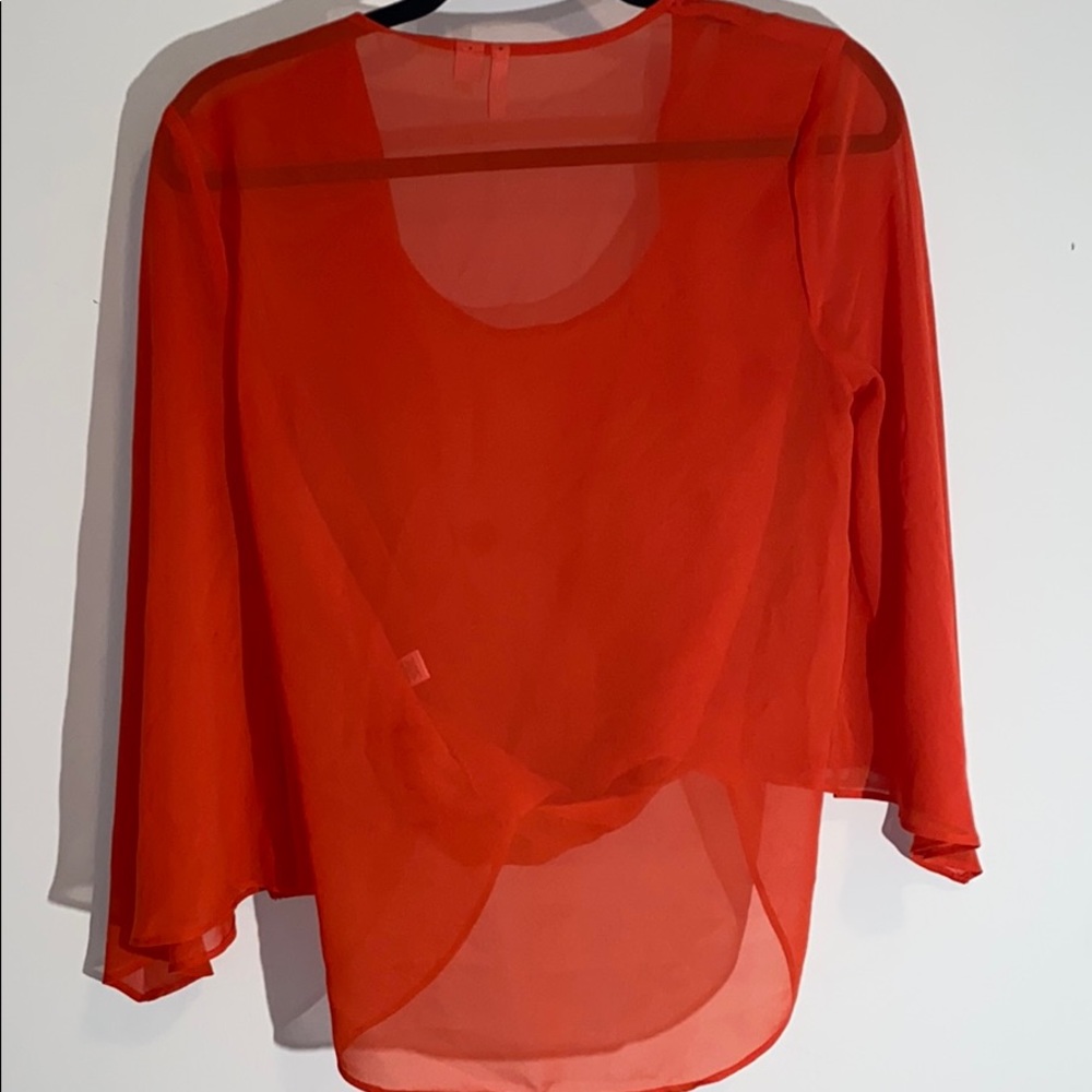 Sheer orange blouse! - Picture 5 of 5